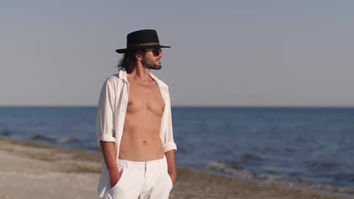 Concept de vacances d'été à Man Beach