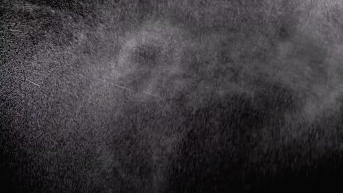 Elegant Water Particles on Black Background