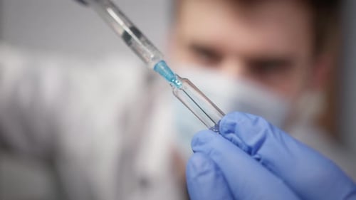 Male Doctor Vaccination Process Making Covid 19 Coronavirus Vaccine at Home or Hospital Safe Immune