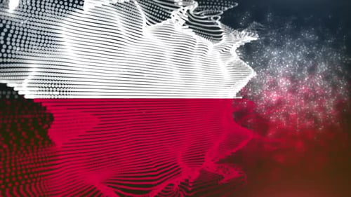 Polen-Partikel-Flagge