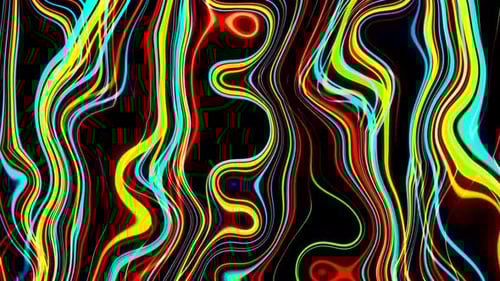 Abstract Fantasy Glow Liquid Wave Gradient Background