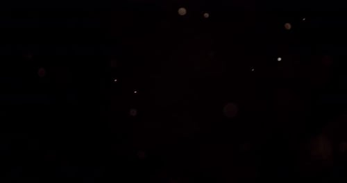 Abstract Animated Particles on Dark Background