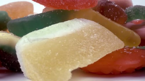 Macro Close Up Footage of Jelly Sweets