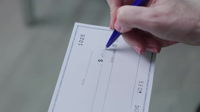 Signing A Check, Business, Corporate Stock Footage ft. check ...