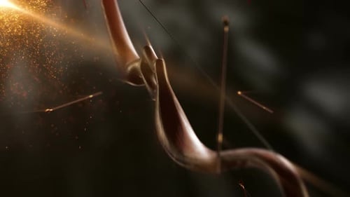 Golden 3D Abstract Object Logo Reveal Opener