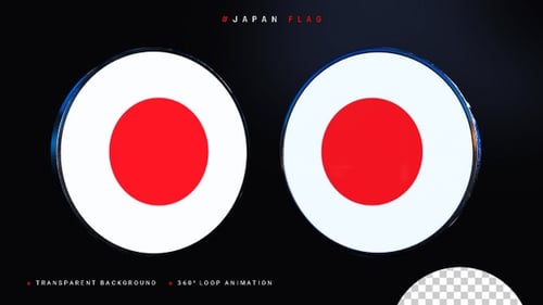 Modern 3D Rotating Circle with Red Dot Animation