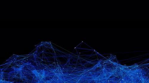 Futuristic Digital Network Plexus Loop Background Animation