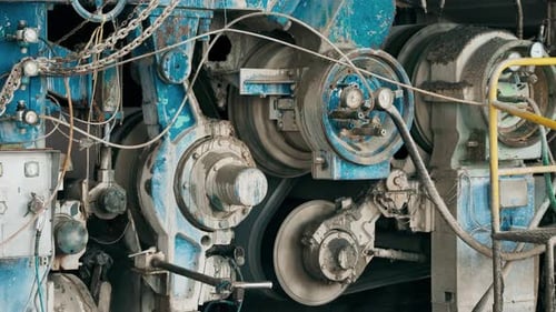 Manufactoring Equipment Produce Paper Machine Shafts At Paper Mill