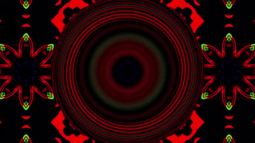 Colorful Kaleidoscope Vj Loop Background