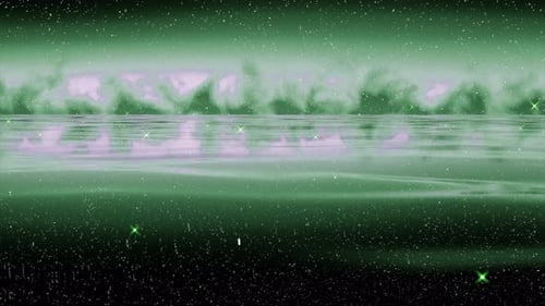 3D Landscape of Sea and Starry Sky