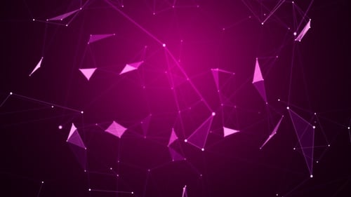 Abstract Digital Network Connecting Lines and Points Background Animation