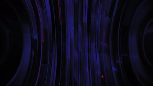 Blue Curved Mosaic Line Streak Abstract Background Loop