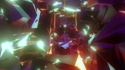 Background Tunel With Light Reflection