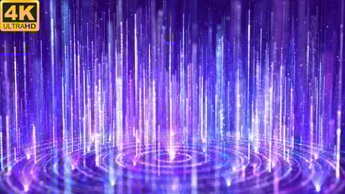 Glowing Particle Lines Digital Logo Reveal Animation