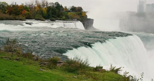 The Niagara River Flows Into the Flow of Niagara Falls