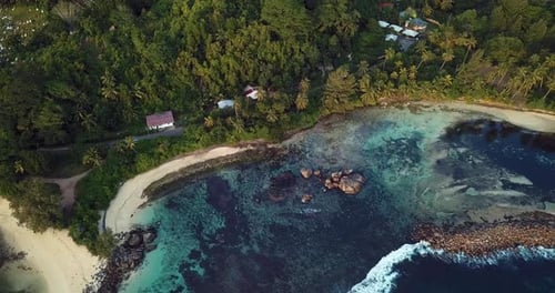 Vista aérea de Mahe Seychelles
