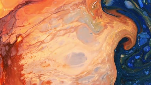 Abstract Paint Colours Diffusion