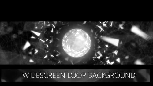 Widescreen Connection Particles Wall Projection Background