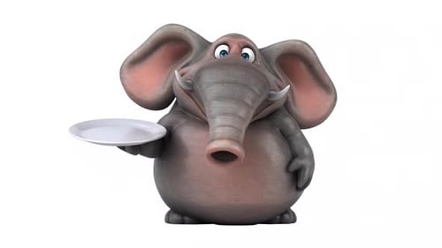 Lustiger Elefant - 3D-Animation