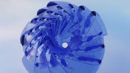 Blue Ice Flower Loop Hd