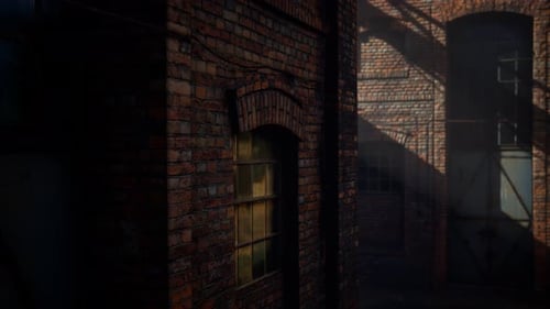 Abandoned Factory Empty Because of the Coronavirus Covid-19 Epidemic