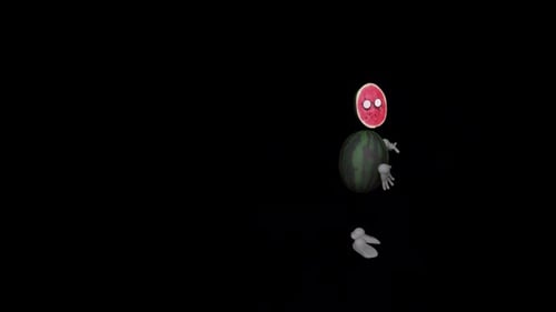 Cartoon Watermelon Dance VI