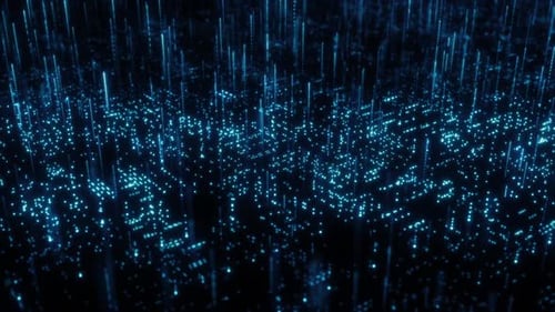 Futuristic Digital Data Network Abstract Background