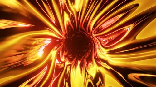 Glowing Abstract Fluid Tunnel Animation Background