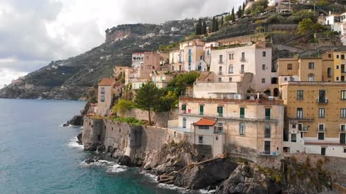 Aerial View of Maiori, Amalfi Coast, Italy
