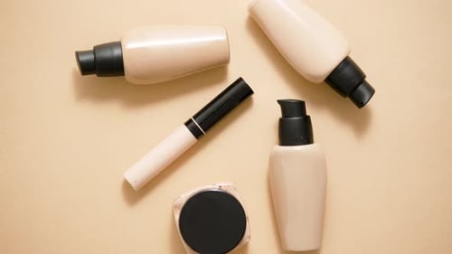 Makeup Products Flat Lay Beauty Still Life