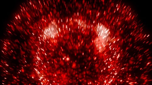 Explosion roter Partikel V3
