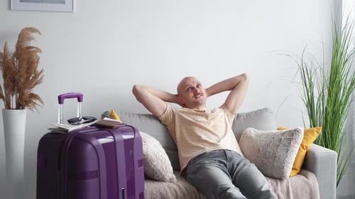 Vacation Holiday Relaxed Man Enjoying Moment