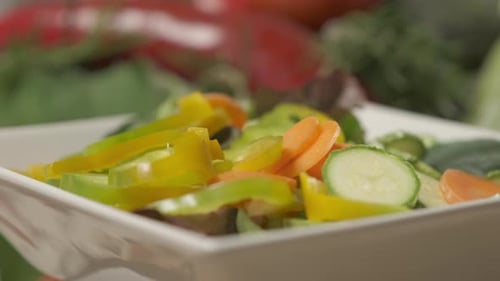 Fresh Vegetable Salad in a Bowl