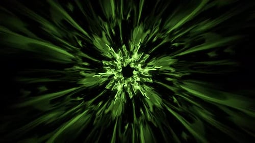Green Energy Burst Portal Effect 4K 01