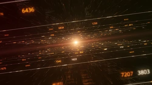 Vol magnifique à travers le tunnel numérique