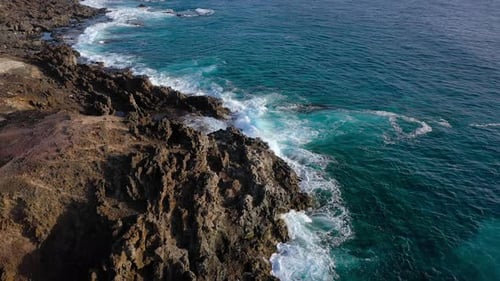 Top View of a Deserted Coast