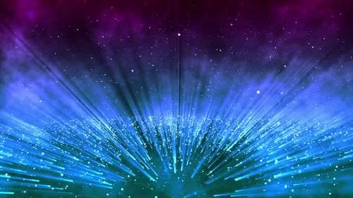 Dynamic Abstract Light Ray and Particle Burst Background