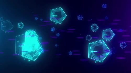 Neonpartikel-Hintergrund 4K