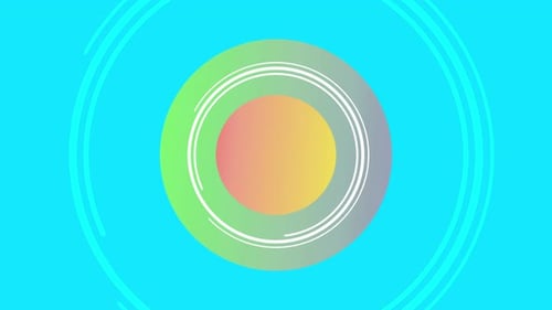 Retro-abstrakte pulsierende Kreisform Hintergrund