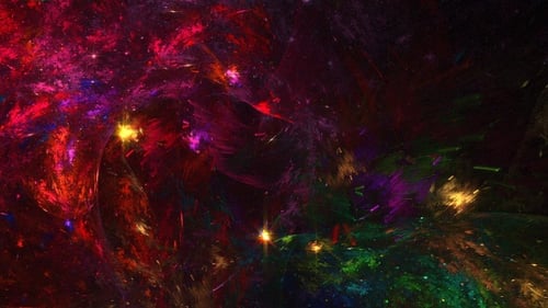Farbenfrohe Partikel Chaos