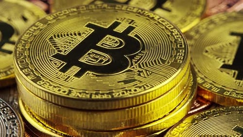 Bitcoin-Rotation, BTC-Kryptowährungsmünzen, Blockchain-Technologie
