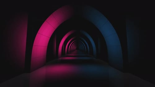 Flickering Lights Corridor 4k