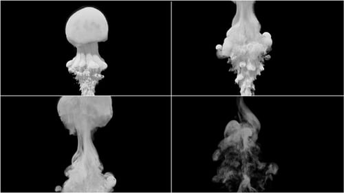 Rising White Smoke Cloud Transition Reveal