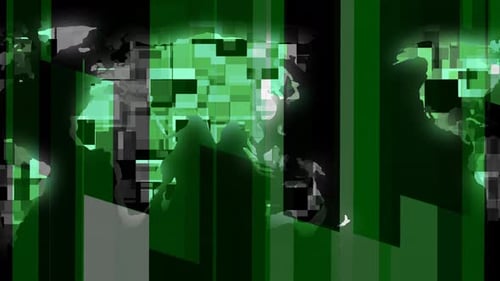Leuchtend grüne Technologie Erde animierter Hintergrund
