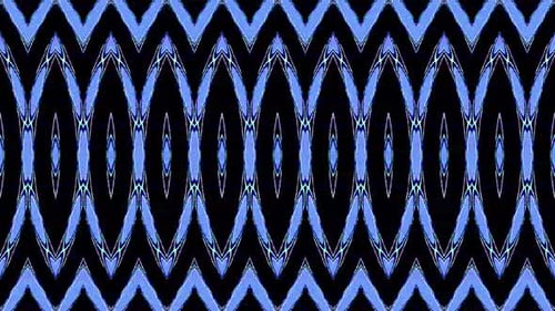 shining bright lines set blue wave motion, colorful, on black background