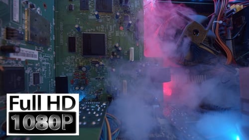 Elektronisch Ausfall mit starkem Rauch