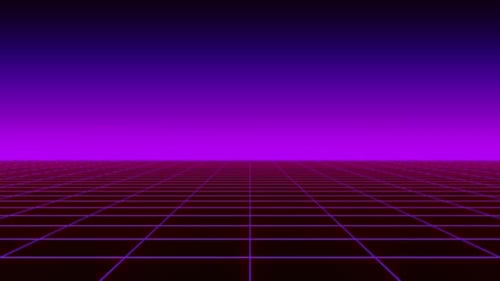 3d Synthwave Background