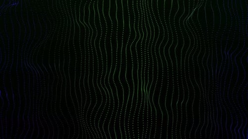 Futuristic Data Wave Particle Loop Background