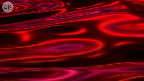 Abstract Red Fluid Waves Seamless Looping Background