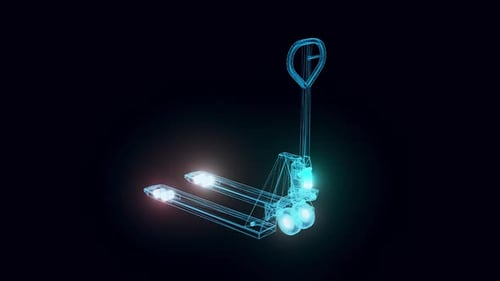 Pallet Truck Hologram Rotating Hd
